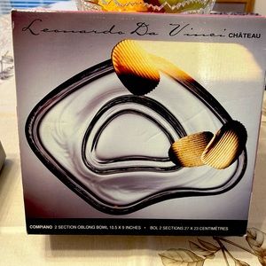 Leonardo Da Vinci Chateau 2 Section Oblong Bowl